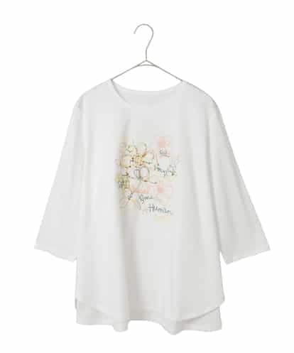RLKED23250  フローラルタイポTシャツ