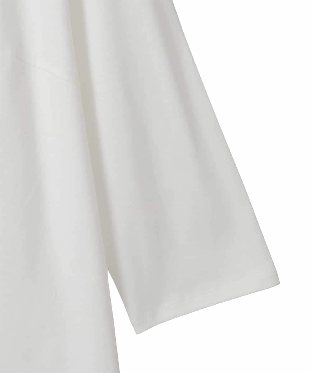 RLKED23250 HIROKO BIS GRANDE(ヒロコ ビス グランデ) フローラルタイポTシャツ ホワイト