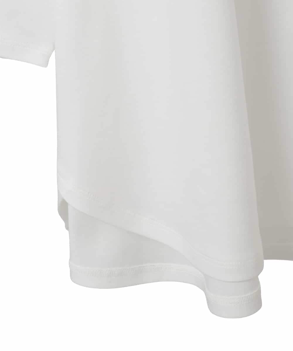 RLKED23250 HIROKO BIS GRANDE(ヒロコ ビス グランデ) フローラルタイポTシャツ ホワイト