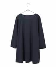 RLKED24250 HIROKO BIS GRANDE(ヒロコ ビス グランデ) ドローイングフラワーチュニックカットソー ネイビー