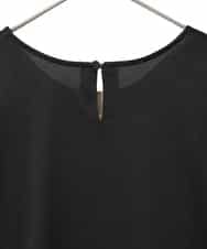 RLKED57280 HIROKO BIS GRANDE(ヒロコ ビス グランデ) ボタニカルモチーフ異素材チュニック ブラック