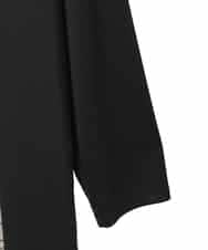 RLKED57280 HIROKO BIS GRANDE(ヒロコ ビス グランデ) ボタニカルモチーフ異素材チュニック ブラック