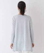 RLKES25230 HIROKO BIS GRANDE(ヒロコ ビス グランデ) ボタニカルアートデザインチュニック ライトグレー