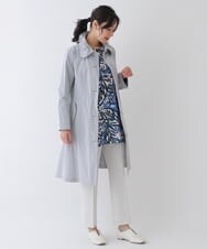 RLKES25230 HIROKO BIS GRANDE(ヒロコ ビス グランデ) ボタニカルアートデザインチュニック ライトグレー
