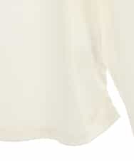 RLKEV10250 HIROKO BIS GRANDE(ヒロコ ビス グランデ) 【大きいサイズ】スパンコールサイドギャザーカットソー /洗える ホワイト