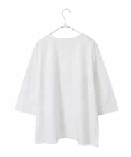 RLKFD31210 HIROKO BIS GRANDE(ヒロコ ビス グランデ) レーステープデザインコットンカットソー ホワイト