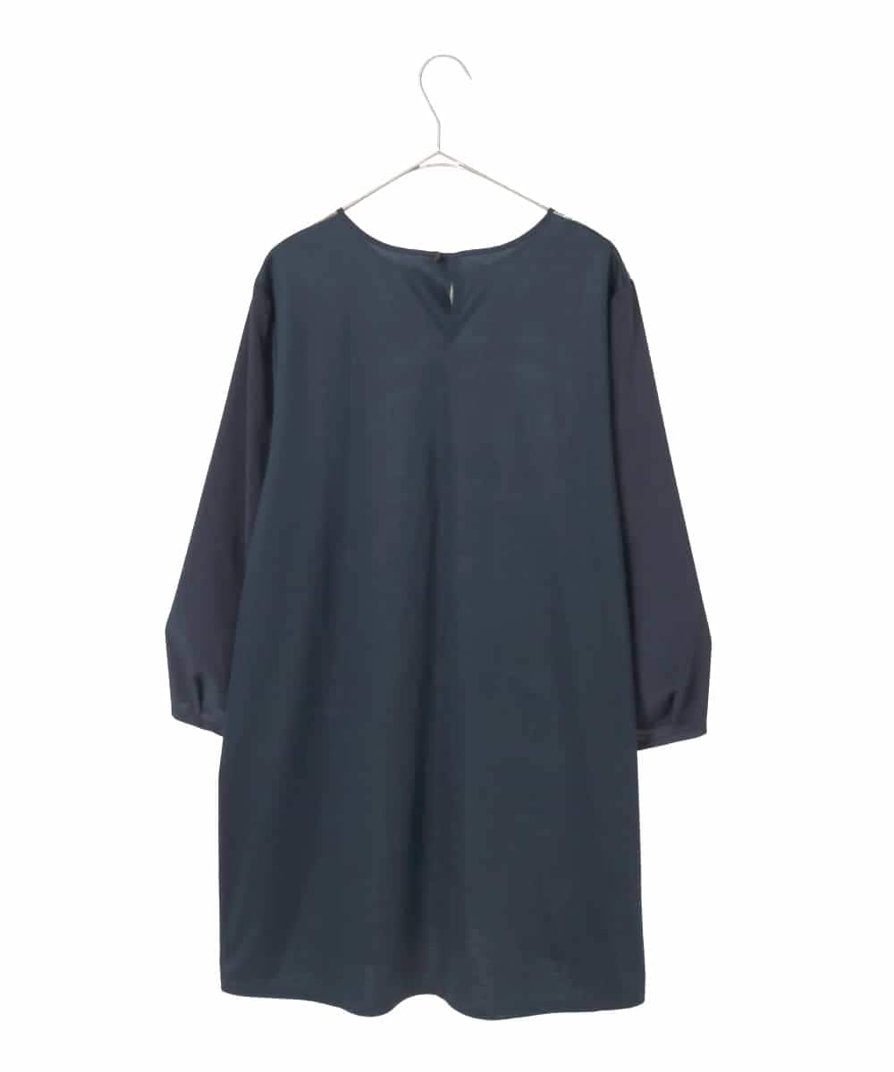 RLKFD36280 HIROKO BIS GRANDE(ヒロコ ビス グランデ) グラフィカルプリントチュニックプルオーバー ブルー