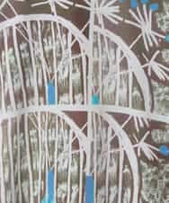 RLKFD36280 HIROKO BIS GRANDE(ヒロコ ビス グランデ) グラフィカルプリントチュニックプルオーバー ブルー