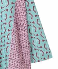 RLKFD40210 HIROKO BIS GRANDE(ヒロコ ビス グランデ) 【大きいサイズ】幾何デザインボックスシルエットブラウス グリーン