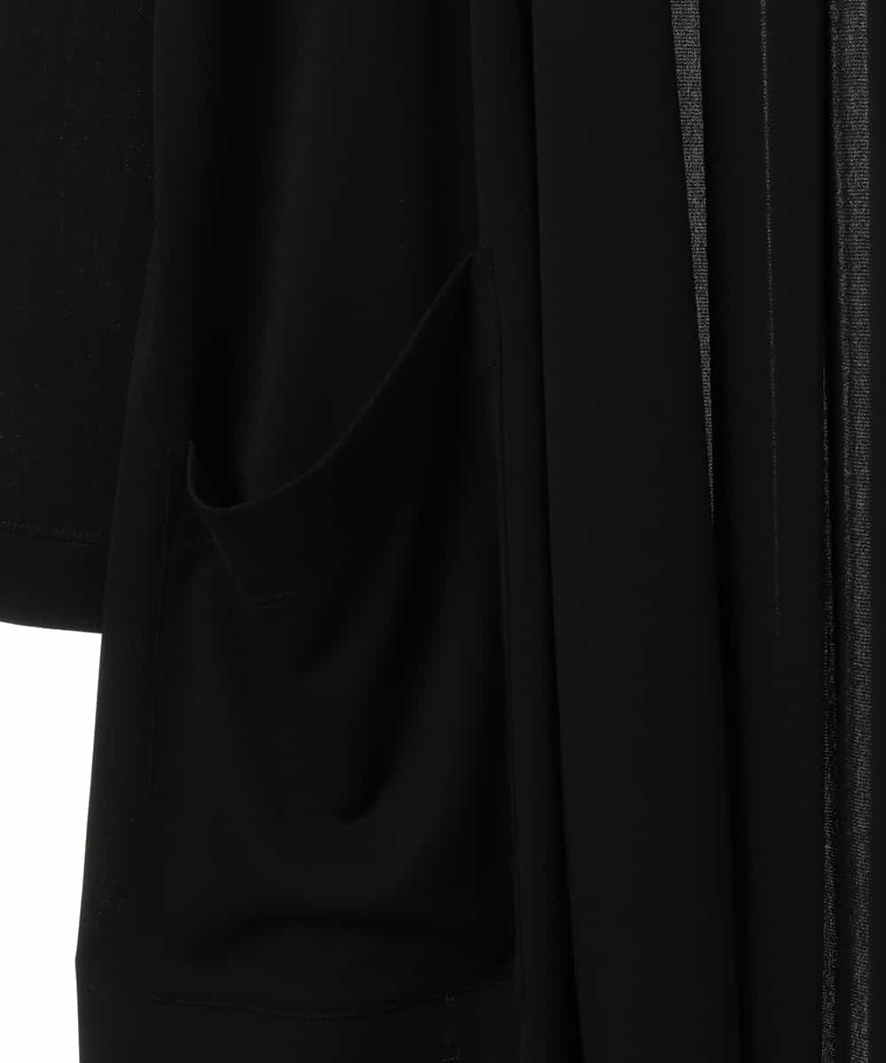 RLKFQ10210 HIROKO BIS GRANDE(ヒロコ ビス グランデ) 【洗える】マットジャージーロングカーディガン ブラック