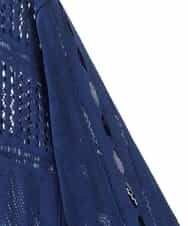 RLKFW32320 HIROKO BIS GRANDE(ヒロコ ビス グランデ) 【大きいサイズ】プリモーディアルニットチュニック /洗濯機で洗える ブルー