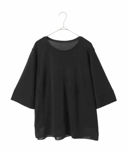 RLKGE01250 HIROKO BIS GRANDE 切り替えリブハーフスリーブカットソー