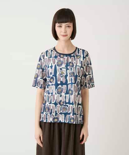 RLKGE03210  エスニックグラフィックデザインカットソー