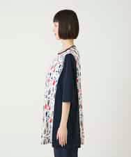 RLKGE24280 HIROKO BIS GRANDE(ヒロコ ビス グランデ) 幾何柄デザインチュニック ホワイト