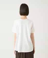 RLKGE25230 HIROKO BIS GRANDE(ヒロコ ビス グランデ) スパンコールハートデザインカットソー ホワイト