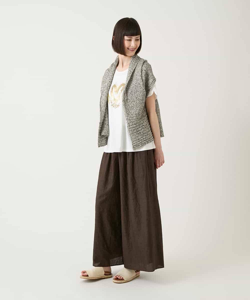 RLKGE25230 HIROKO BIS GRANDE(ヒロコ ビス グランデ) スパンコールハートデザインカットソー ホワイト