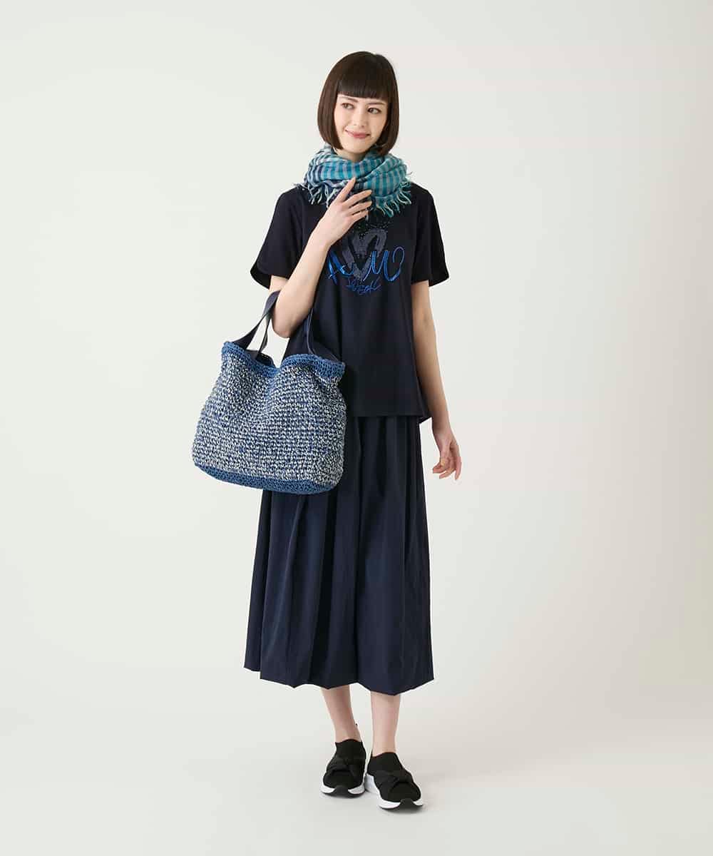 RLKGE25230 HIROKO BIS GRANDE(ヒロコ ビス グランデ) スパンコールハートデザインカットソー ホワイト