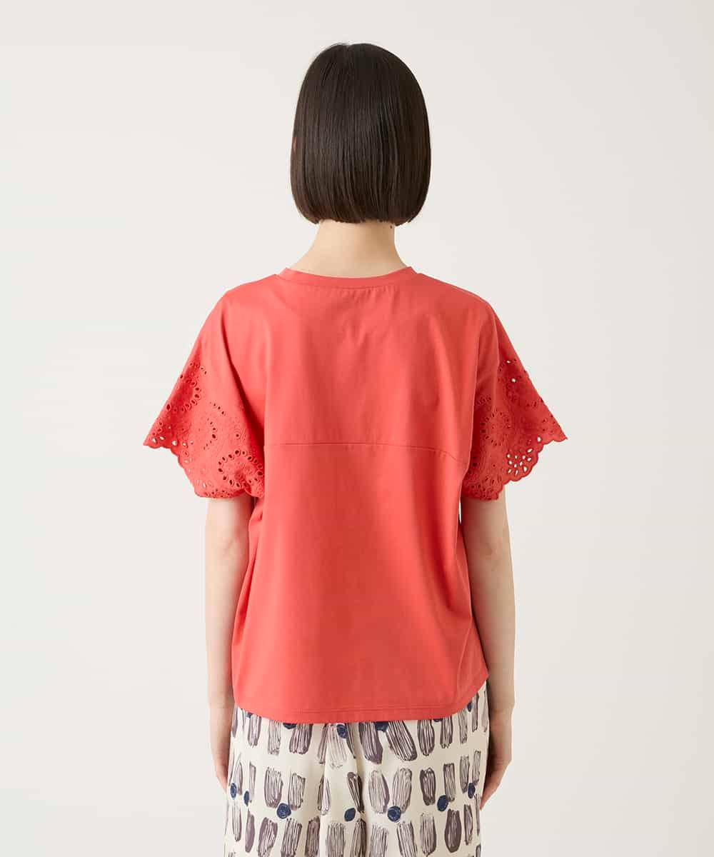 RLKGE26250 HIROKO BIS GRANDE(ヒロコ ビス グランデ) スカラップレースデザインカットソー オレンジ
