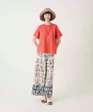 RLKGE26250 HIROKO BIS GRANDE(ヒロコ ビス グランデ) スカラップレースデザインカットソー オレンジ