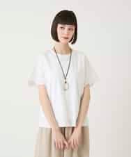 RLKGE26250 HIROKO BIS GRANDE(ヒロコ ビス グランデ) スカラップレースデザインカットソー ホワイト