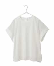 RLKGE30250 HIROKO BIS GRANDE(ヒロコ ビス グランデ) 【大きいサイズ】ストライプレースカットソー ホワイト