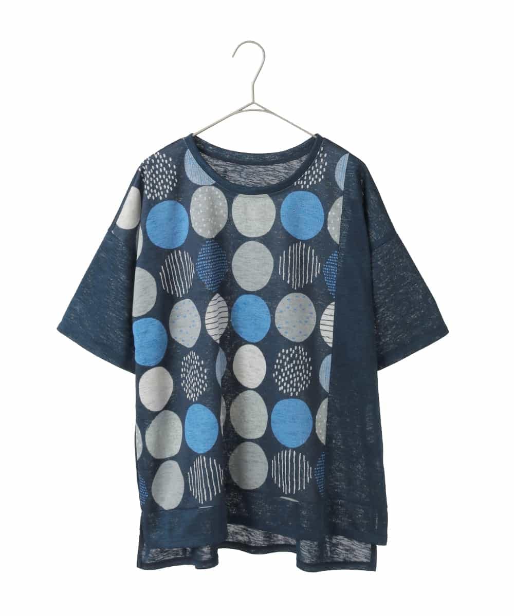 RLKGE35230 HIROKO BIS GRANDE カラフルパターンドットTシャツ