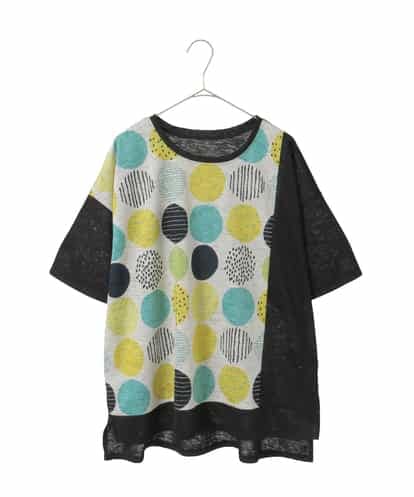 RLKGE35230 HIROKO BIS GRANDE カラフルパターンドットTシャツ