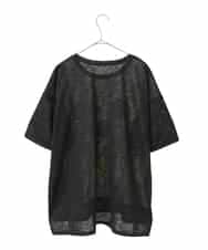 RLKGE35230 HIROKO BIS GRANDE(ヒロコ ビス グランデ) 【大きいサイズ】カラフルパターンドットTシャツ /洗濯機で洗える アイボリー