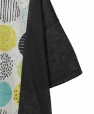 RLKGE35230 HIROKO BIS GRANDE(ヒロコ ビス グランデ) 【大きいサイズ】カラフルパターンドットTシャツ /洗濯機で洗える アイボリー