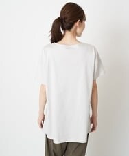 RLKGS43210 HIROKO BIS GRANDE(ヒロコ ビス グランデ) 【洗える】パラリンアートチュニックTシャツ（Floris） ライトグレー