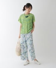 RLKGT21260 HIROKO BIS GRANDE(ヒロコ ビス グランデ) 【洗濯機で洗える】ジャカードメッシュデザインプルオーバー ネイビー