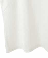 RLKGW05150 HIROKO BIS GRANDE(ヒロコ ビス グランデ) 【大きいサイズ】箔プリントストレッチタンクトップ /洗える ホワイト