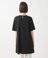 RLKHA16350 HIROKO BIS GRANDE(ヒロコ ビス グランデ) 【先行予約/大きいサイズ】カットワークデコ刺繍チュニック ブラック