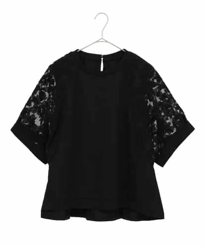 RLKHE05290 HIROKO BIS GRANDE オーガンジー刺繍ドッキングプルオーバー /洗える