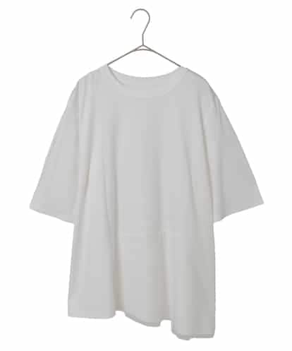 RLKHE25180 HIROKO BIS GRANDE チュールジョイントアシンメトリーヘムカットソー