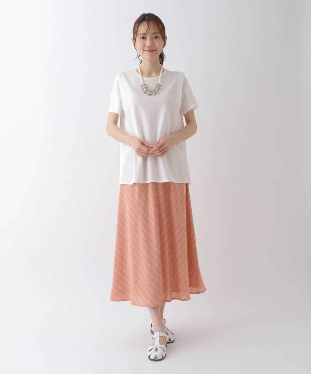 RLKHS20200 HIROKO BIS GRANDE(ヒロコ ビス グランデ) 【洗える】タックデザインプルオーバー ホワイト