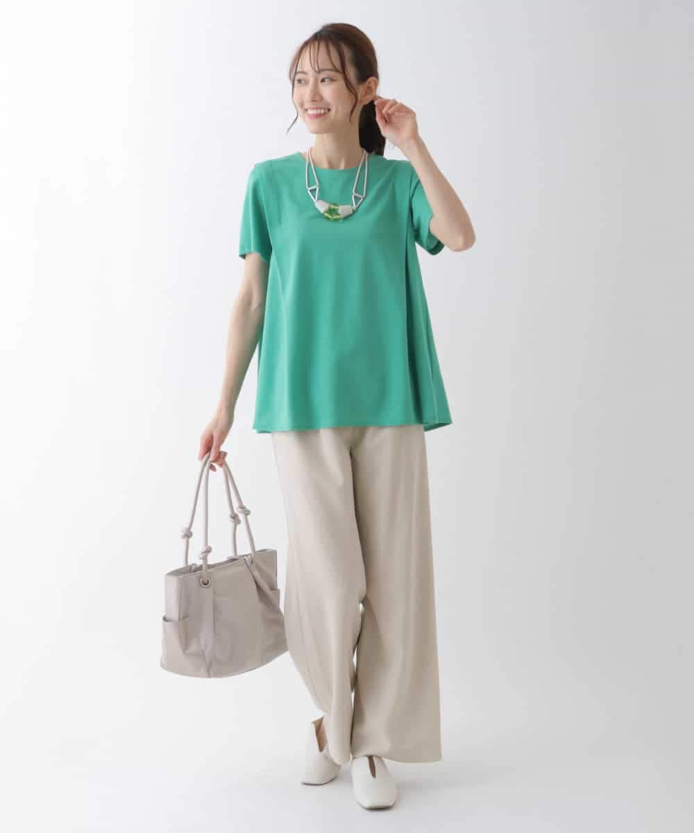 RLKHS20200 HIROKO BIS GRANDE(ヒロコ ビス グランデ) 【洗える】タックデザインプルオーバー ホワイト