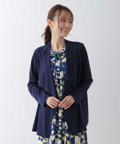 RLKHS21250 HIROKO BIS GRANDE ドレープデザインカーディガン