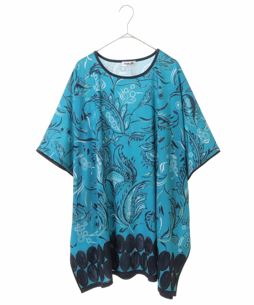 大きいサイズ レディース バックレースアップＶネックチュニック bai-0066｜大きいサイズのレディース服専門通販【ゴールドジャパン公式サイト】