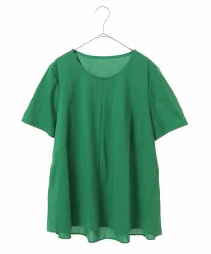 RLKHV15170  【大きいサイズ】バックフレアドッキングTシャツ /洗濯機で洗える