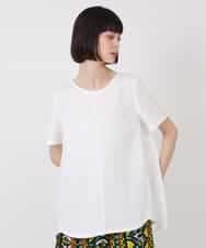 RLKHV15170 HIROKO BIS GRANDE(ヒロコ ビス グランデ) 【大きいサイズ】バックフレアドッキングTシャツ /洗濯機で洗える グリーン