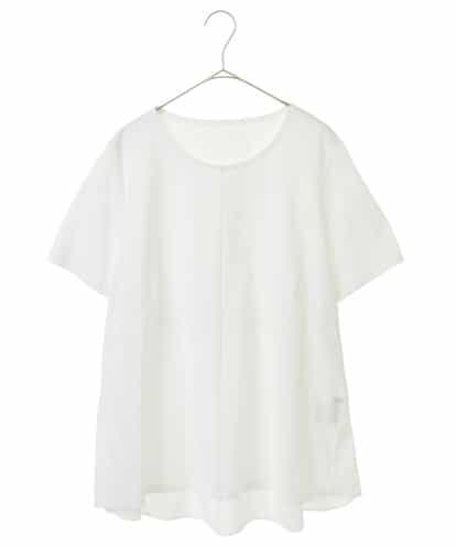 RLKHV15170 HIROKO BIS GRANDE 【大きいサイズ】バックフレアドッキングTシャツ /洗濯機で洗える