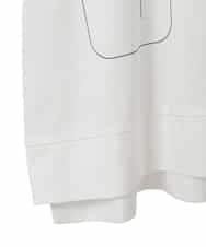 RLKIE10210 HIROKO BIS GRANDE(ヒロコ ビス グランデ) 【大きいサイズ/接触冷感】ミシンステッチボクシーシルエットTシャツ /洗える ホワイト