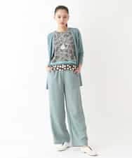 RLKIW30210 HIROKO BIS GRANDE(ヒロコ ビス グランデ) 【大きいサイズ】ジオメトリックドットデザインTシャツ /洗濯機で洗える ピンク