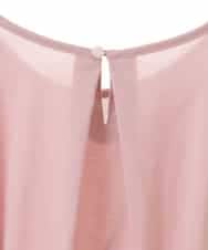 RLKIW32190 HIROKO BIS GRANDE(ヒロコ ビス グランデ) 【大きいサイズ】フロントリボンカットソーTシャツ /洗える ピンク