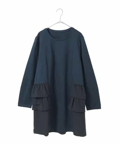 RLKLE30290 HIROKO BIS GRANDE 【大きいサイズ】タフタジョイントティアードチュニック