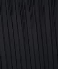 RLLAA03310 HIROKO BIS GRANDE(ヒロコ ビス グランデ) 【大きいサイズ】バックサテンジョーゼットプリーツパンツ /洗える /洗える ブラック