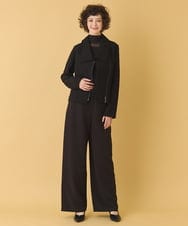 RLLAA32280 HIROKO BIS GRANDE(ヒロコ ビス グランデ) 【大きいサイズ】ダブルクロスワイドパンツ /洗える ベージュ