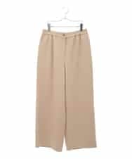 RLLAA32280 HIROKO BIS GRANDE(ヒロコ ビス グランデ) 【大きいサイズ】ダブルクロスワイドパンツ /洗える ベージュ