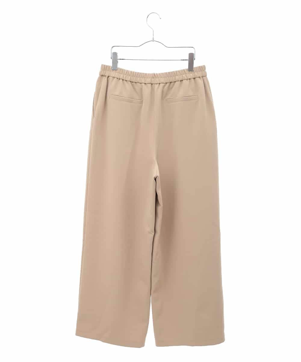 RLLAA32280 HIROKO BIS GRANDE(ヒロコ ビス グランデ) 【大きいサイズ】ダブルクロスワイドパンツ /洗える ベージュ